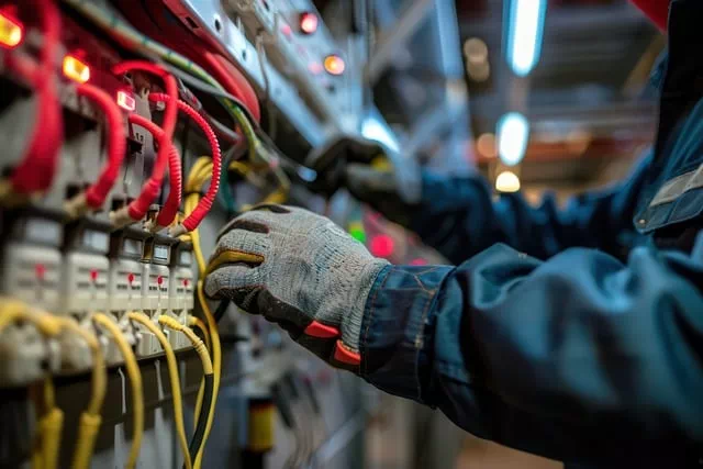 Maintenance annuelle avec passage de caméra thermique et mesures d’intensité pour détecter les anomalies et garantir la performance et la longévité des installations électriques par Volt Info.